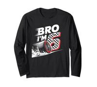Awesome 6th Birthday Racing Car Party Boys Kids Celebration Manga Larga