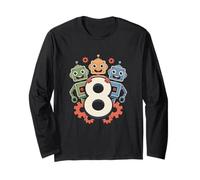 Awesome 8th Birthday Robot Party Celebration for Kids Ages 8 Manga Larga