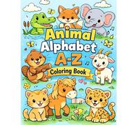 Awesome Animal Alphabet A-Z Coloring Book: Fun Animal Coloring Pages & Letter Tracing for Kids, Toddlers, and Preschoolers
