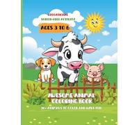 Awesome Animal Coloring Book: Fun and Cute Designs with Educational Elements