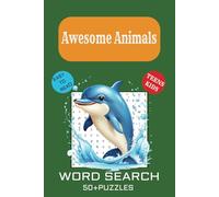 Awesome Animals Word Search Puzzle: Words Searchers with Easy to Read about Amazing Animals , Animal Lovers- 6x9 inches,110 Pages 50+ Puzzles... Word ... - Gift for Vacations, Holidays and free times