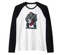 Awesome Cave Troll Banjo Player Funny Fantasy Music Camiseta Manga Raglan