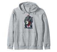 Awesome Cave Troll Banjo Player Funny Fantasy Music Sudadera con Capucha
