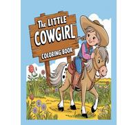 Awesome Cowgirl Western Coloring Book for Kids: 48 Pages of Fun Country Cowgirl Designs ages 4+