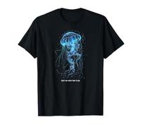 Awesome Cute Underwater Fish Sea Just Go with Flow Jellyfish Camiseta