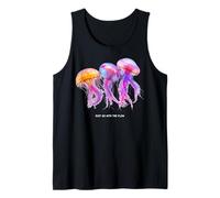 Awesome Cute Underwater Fish Sea Just Go with Flow Jellyfish Camiseta sin Mangas