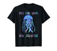 Awesome Cute Underwater This Girl Loves Her Jellyfish Camiseta