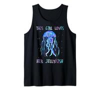 Awesome Cute Underwater This Girl Loves Her Jellyfish Camiseta sin Mangas