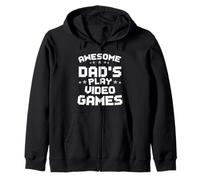 Awesome Dads Play Video Games Fathers Day Gamer Dad Father Sudadera con Capucha