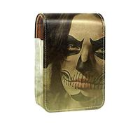 Awesome Girl - Estuche portátil para lápices de labios, diseño de calavera de azúcar, estuche organizador de lápiz labial con espejo para mujer, Varios colores, 9.5x2x7 cm/3.7x0.8x2.7 in