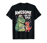 Awesome Like My Dad Cute Daughter Dinosaurio T-Rex Girls Camiseta