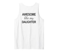 Awesome Like My Daughter - Funny Dad Fathers Day -Back Camiseta sin Mangas