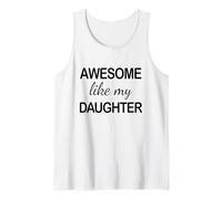 Awesome Like My Daughter - Funny Dad Fathers Day Camiseta sin Mangas