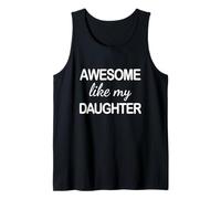 Awesome Like My Daughter - Funny Dad Fathers Day Camiseta sin Mangas