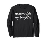 Awesome Like My Daughter Funny Parent Quote Manga Larga