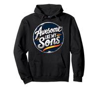 Awesome Like My Sons Funny Día del Padre Papá Humor Broma Sudadera con Capucha