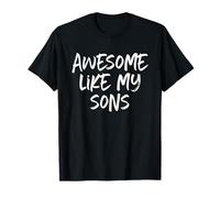 Awesome Like My Sons Mom Dad Cool Funny Camiseta