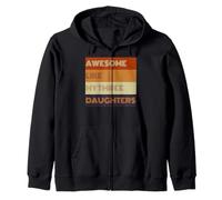 Awesome Like My Three Daughters - Camiseta para el día del padre Sudadera con Capucha