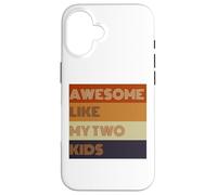 Awesome Like My Two Kids - Camiseta para el día del padre Carcasa para iPhone 16