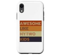 Awesome Like My Two Kids - Camiseta para el día del padre Carcasa para iPhone XR