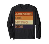 Awesome Like My Two Kids - Camiseta para el día del padre Manga Larga