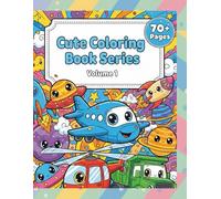 Awesome Robots, Trucks & Space Coloring Book: Cute Friends on Epic Adventures - Large Print Pages for Kids Ages 3-8 | Fun Robots, Big Trucks, Space Exploration & Playful Animals (Cute Coloring Books)