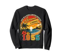 Awesome Since 1955 Vintage Beach Tropical 71st Birthday Sudadera