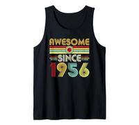 Awesome Since 1956 Classic Year Birth of Birthday Vintage Camiseta sin Mangas