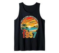 Awesome Since 1957 Vintage Beach Tropical 69th Birthday Camiseta sin Mangas
