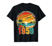 Awesome Since 1959 Vintage Beach Tropical 67th Birthday Camiseta