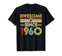 Awesome Since 1960 Classic Year Birth of Birthday Vintage Camiseta