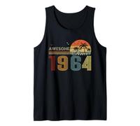 Awesome Since 1964 Men Women Birth of Birthday Years Vintage Camiseta sin Mangas