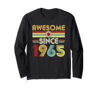 Awesome Since 1965 Classic Year Birth of Birthday Vintage Manga Larga