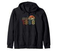 Awesome Since 1966 Men Women Birth of Birthday Years Vintage Sudadera con Capucha