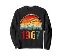 Awesome Since 1967 Vintage Style Born in 1967 Birthday Mens Sudadera