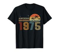 Awesome Since 1975 Men Women Birth of Birthday Years Vintage Camiseta