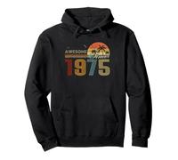 Awesome Since 1975 Men Women Birth of Birthday Years Vintage Sudadera con Capucha