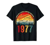 Awesome Since 1977 Vintage Style Born in 1977 Birthday Mens Camiseta