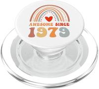 Awesome Since 1979 47th Birthday Boho Rainbow 47 Years Old PopSockets PopGrip para MagSafe