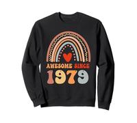 Awesome Since 1979 47th Birthday Boho Rainbow 47 Years Old Sudadera
