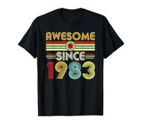 Awesome Since 1983 Classic Year Birth of Birthday Vintage Camiseta