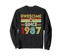 Awesome Since 1987 Classic Year Birth of Birthday Vintage Sudadera