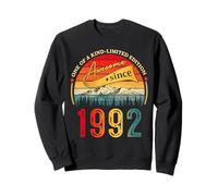 Awesome Since 1992 Vintage Style Born in 1992 Birthday Mens Sudadera
