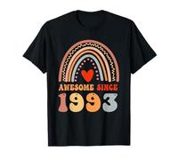 Awesome Since 1993 33rd Birthday Boho Rainbow 33 Years Old Camiseta