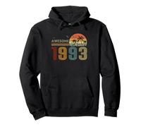 Awesome Since 1993 Men Women Birth of Birthday Years Vintage Sudadera con Capucha