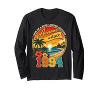 Awesome Since 1994 Vintage Beach Tropical 32nd Birthday Manga Larga