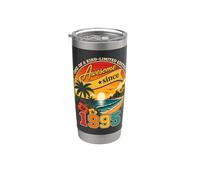 Awesome Since 1995 Vintage Beach Tropical 31st Birthday Vaso térmico de acero inoxidable de doble pared