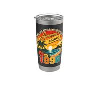 Awesome Since 1996 Vintage Beach Tropical 30th Birthday Vaso térmico de acero inoxidable de doble pared