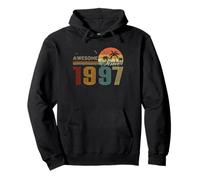 Awesome Since 1997 Men Women Birth of Birthday Years Vintage Sudadera con Capucha