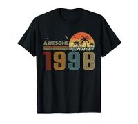 Awesome Since 1998 Men Women Birth of Birthday Years Vintage Camiseta